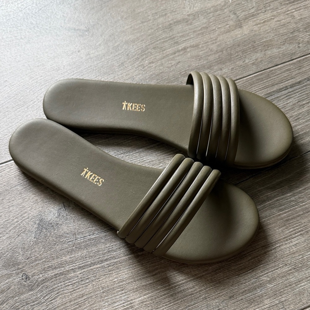 TKEES Women's Serena Olive Slides